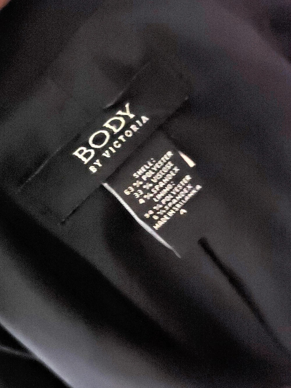Body by Victoria (Sri-Lanka) Ladies Black Viscose Blend 3/Button Classic Blazer